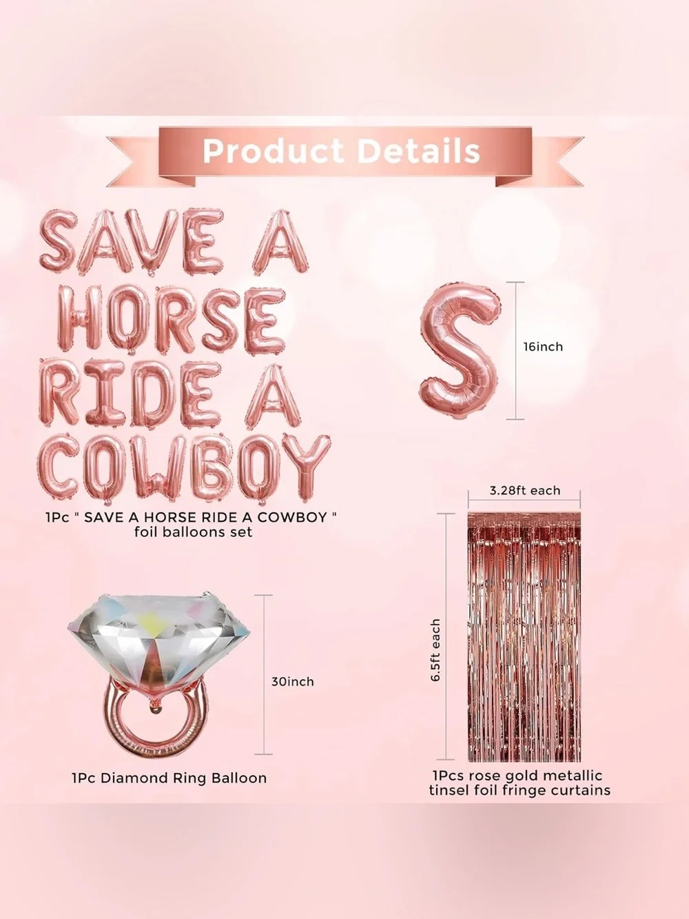 Rose gold “Save a Horse Ride a Cowboy